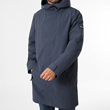 Aigle - Cortavientos con Capucha Larga BG071 Azul Marino