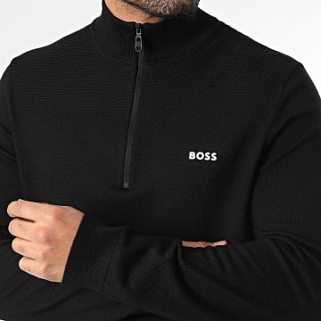 BOSS - Jersey Col Zippé 50547898 Negro