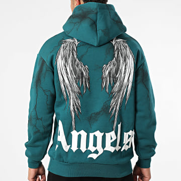 Classic Series - Felpa con Cappuccio 739 Verde Bottiglia