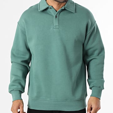 Classic Series - Sweat Col Boutonné 710 Vert