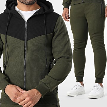 MTX - Trainingsanzug 558 Khakigrün Schwarz