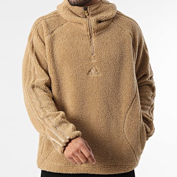 Adidas Originals - Sweat Capuche Zippée Sherpa Borg KR5168 Camel