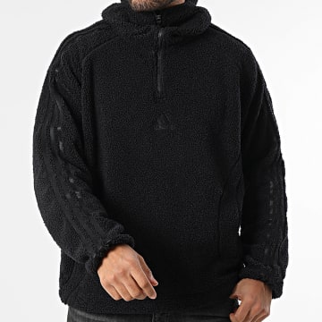 Adidas Originals - Sweat Capuche Zippée Sherpa Borg KR5187 Noir