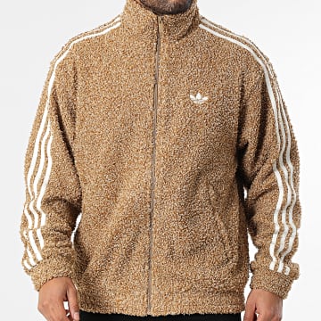 Adidas Originals - Veste Zippée Sherpa A Bandes Boucle KS5274 Camel