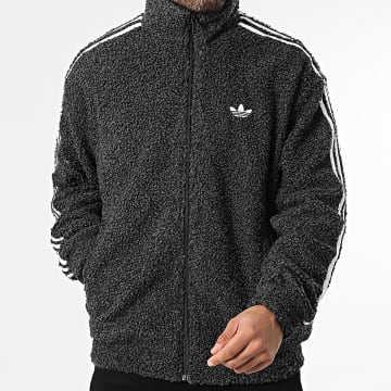 Adidas Originals - Veste Zippée Sherpa A Bandes Boucle KS5274 Noir