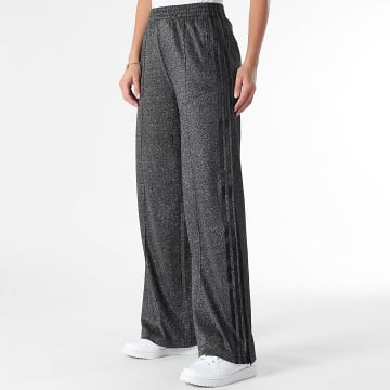 Adidas Originals - Pantalon Jogging A Bandes Femme Lurex KS7809 Noir Argenté