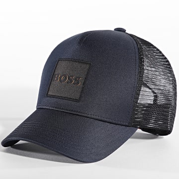 BOSS - Casquette Trucker Elliot 50535622 Bleu Marine Noir
