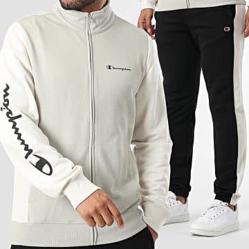 Champion - Ensemble De Survetement 221659 Beige Noir