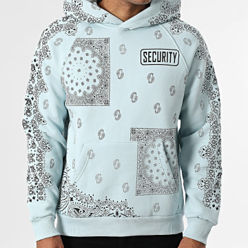 Classic Series - Sudadera con Capucha 051 Azul Claro Bandana