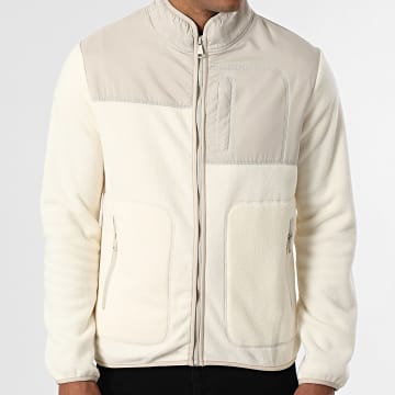 Frilivin - Chaqueta polar con cremallera N69 beige