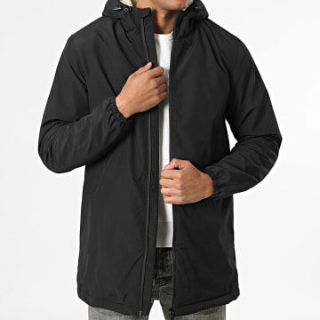 Frilivin - Parka con Capucha Larga D31 Negro
