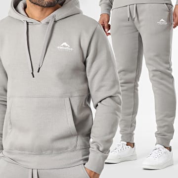 Helvetica - Set aus Trainingsanzug Blake Grau