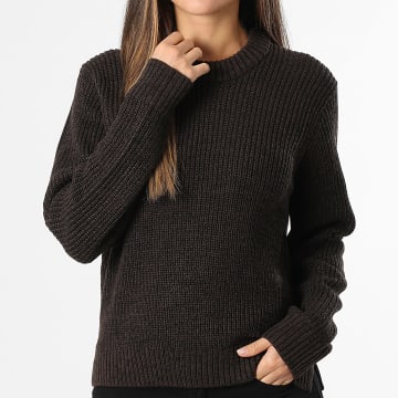 Jack And Jones - Pull Femme JJXX Global Marron