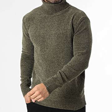 KZR - Jersey Cuello Alto 021 Verde Caqui Jaspeado