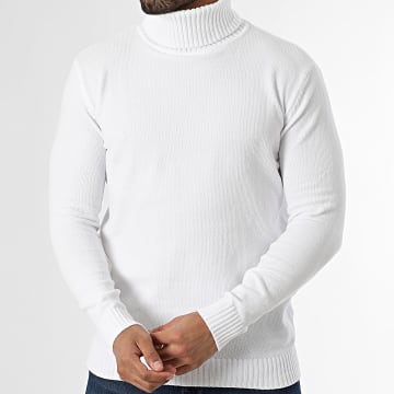 KZR - Jersey de cuello alto 021 Blanco