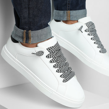 LBO - LBO-Baskets 0006 Blanc X Superlaced Gros Lacets Blanc Noir