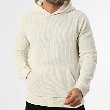 MTX - Sweat Capuche Texturé 017 Beige Clair