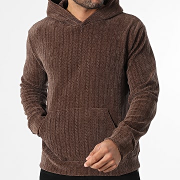 MTX - Sweat Capuche Texturé 173 Marron
