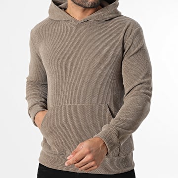 MTX - Sweat Capuche Texturé 172 Marron Clair
