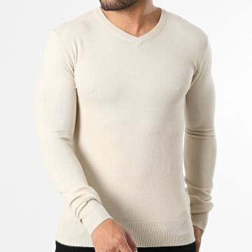 MTX - Pull Col V 722 Beige Clair