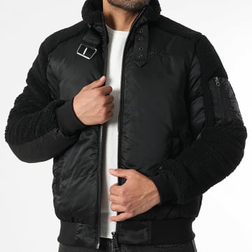 Schott NYC - Chaqueta con cremallera Irmo Negro