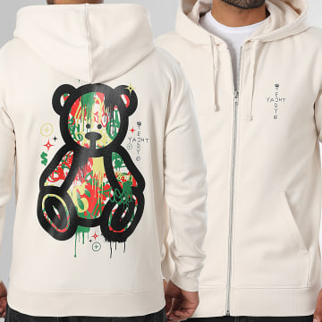 Teddy Yacht Club - Sweat Zippé Capuche Art Series Luxury Beige