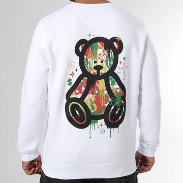 Teddy Yacht Club - Art Series Sudadera de lujo con cuello redondo Blanco