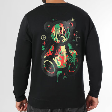 Teddy Yacht Club - Sudadera de lujo con cuello redondo Art Series Negro