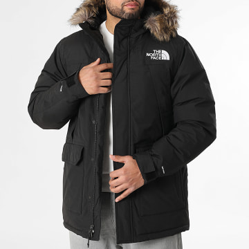 The North Face - Parka Capucha Piel Relaxed Fit Mc Murdo A5GJF Negro