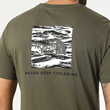 The North Face - T-Shirt Regular Fit NSE Box Edge Of Light Infill A8E3H Verde Kaki