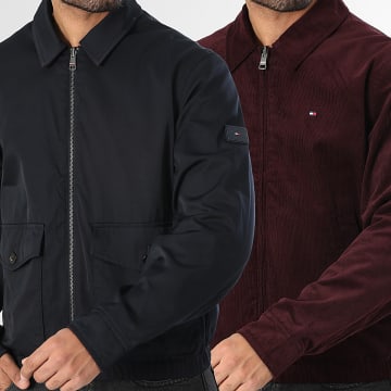 Tommy Hilfiger - Veste Réversible Zippée Ivy 0620 Bordeaux Noir