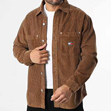 Tommy Jeans - Camicia Sovrapposta Côtelée Washed Cord 2016 Marrone