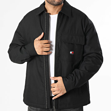 Tommy Jeans - Veste Zippée Padded Tech Cord 2018 Noir