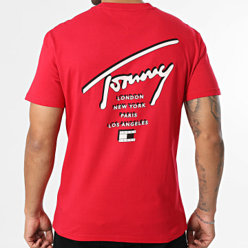Tommy Jeans - T-Shirt Sign City 2120 Rosso