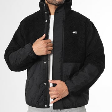Tommy Jeans - Veste Zippée Sherpa Essential Mix Teddy 2066 Noir