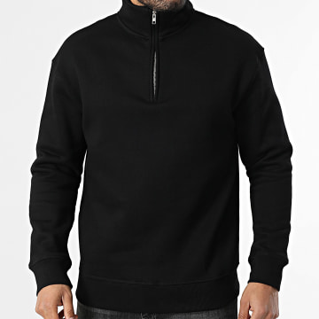 Classic Series - Sweat Col Zippé 016 Noir