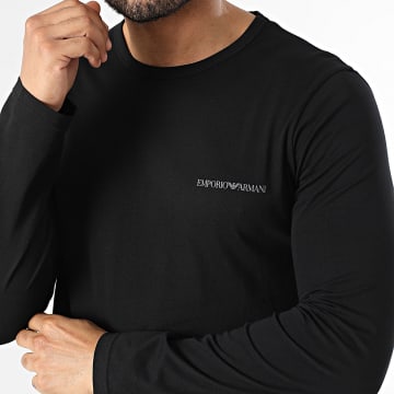 Emporio Armani - Camiseta de Manga Larga EM000382 Negro