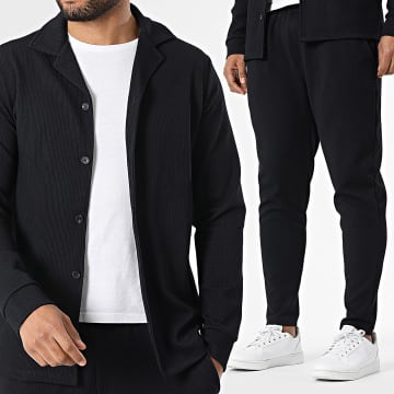 Frilivin - Conjunto Camisa de Mangas Largas y Pantalón Texturado 320 Azul Marino