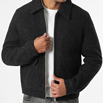 Frilivin - Veste Zippée W42 Noir Chiné