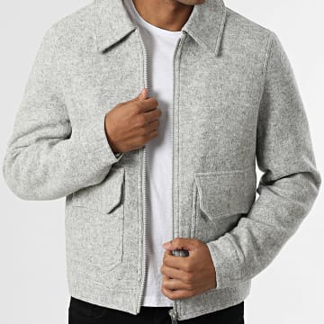 Frilivin - Chaqueta Zippée W42 Gris Chiné