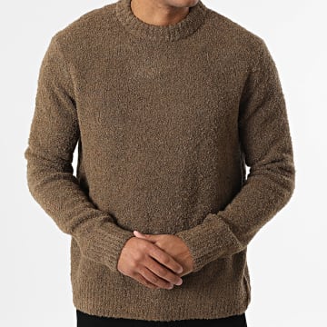 Frilivin - Pull 680 Marron Chiné