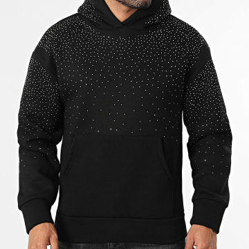 Frilivin - Sudadera con Capucha y Strass 330 Negro
