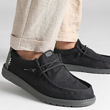 Hey Dude - Shoes Wally Vintage Classic Black Oyster Black