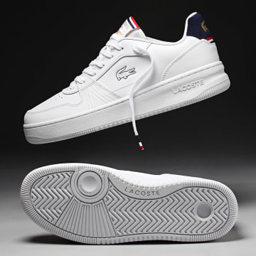 Lacoste - Sneaker L001 Set 225 Bianco Navy Rosso Esclusiva Ryses