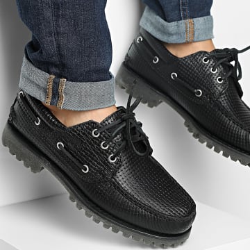 Timberland - Authentic Boat A2PDQ Black Full Grain Shoes