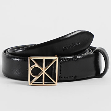 Calvin Klein - Ceinture Femme Emblem Fixed Smooth 7072 Noir