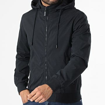 Classic Series - Chaqueta con Capucha y Cierre 850 Azul Marino