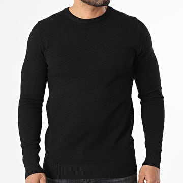 Classic Series - Sweat Crewneck Texturé 678 Noir