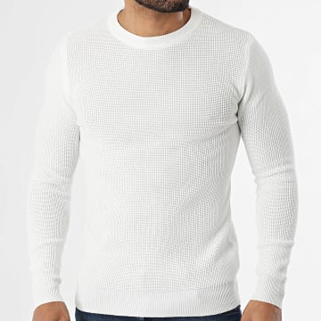 Classic Series - Sweat Crewneck Texturé 906 Blanc