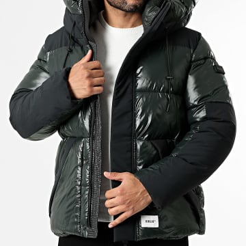 Khujo - Plumífero con capucha Alst Verde Oscuro